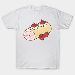 strawberry swiss roll cake T-Shirt